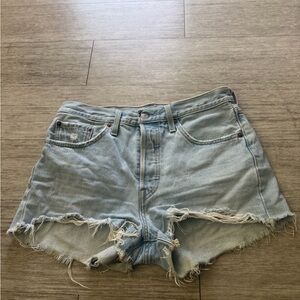 Levi 501 denim shorts 15” waist